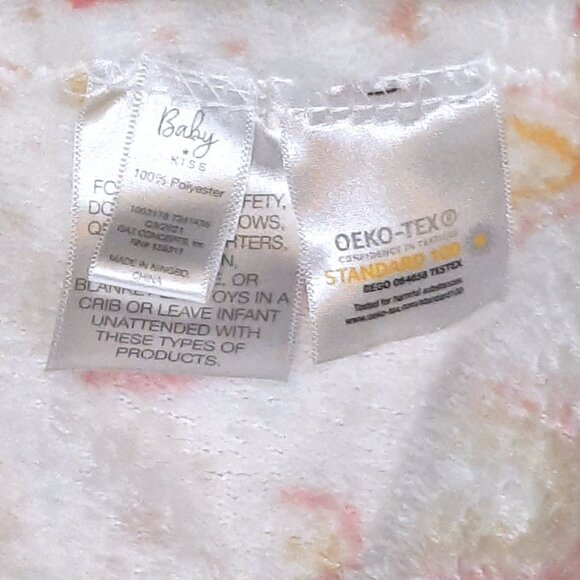 Baby Kiss Unicorn Rainbow Ribbon Taggies Lovey Security Blanket 9" X 10" - Picture 6 of 6